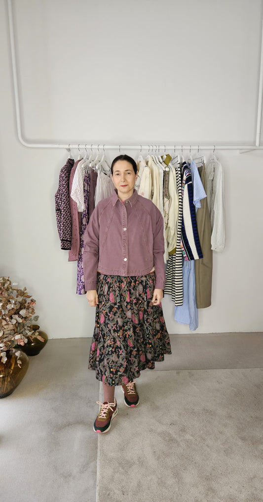 Cazadora Denim Morada