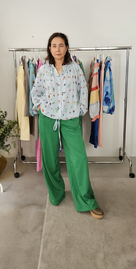 Pantalón Fluido Verde