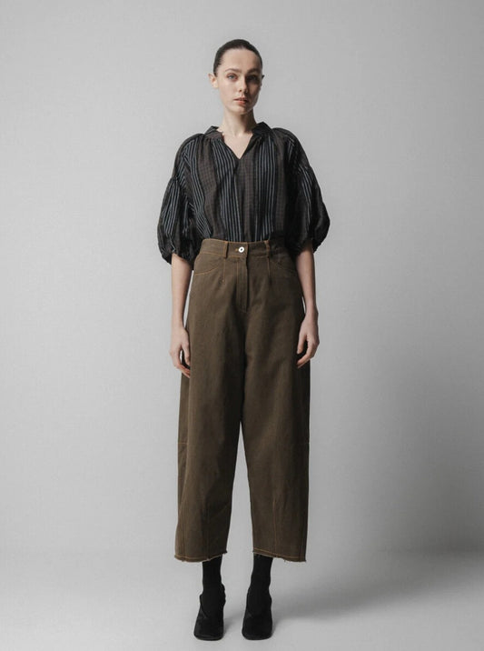 Pantalón Barrel Kaki