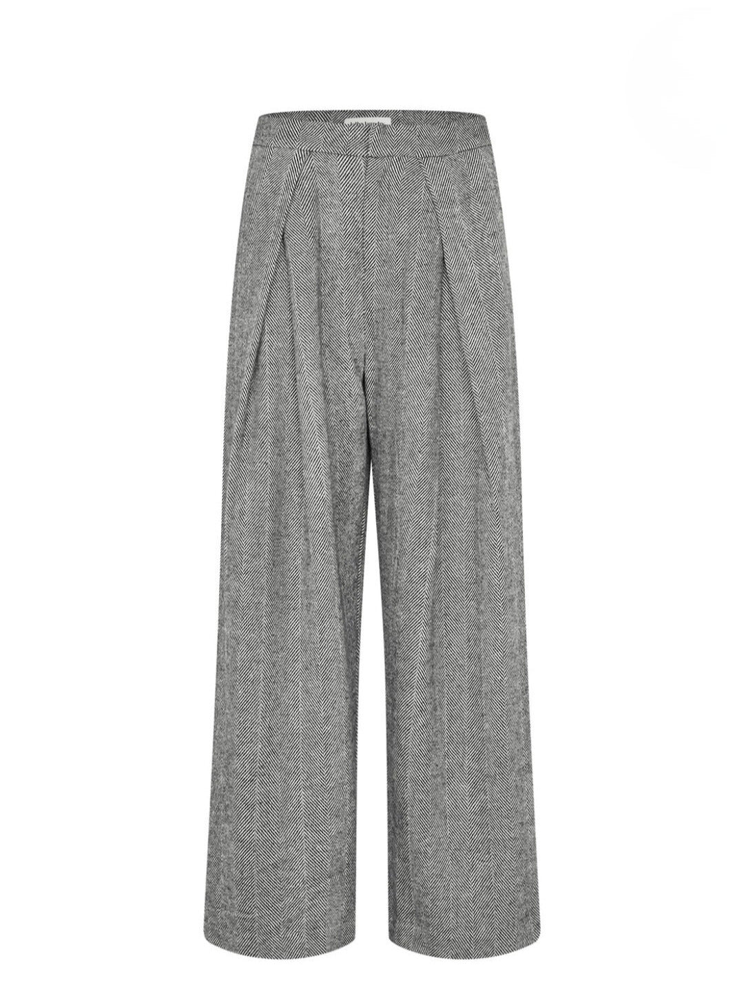 Pantalón Espiga Blanco y Negro