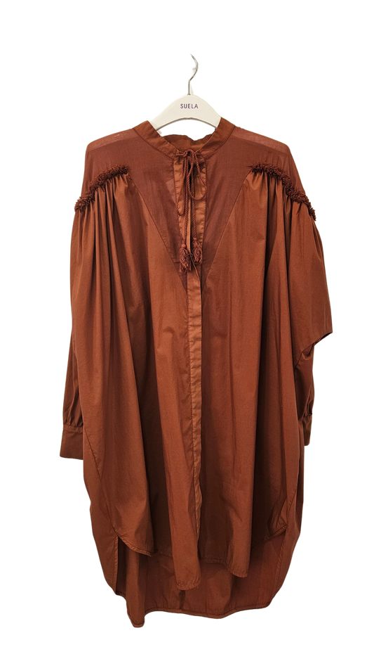 Vestido Camisero Flecos