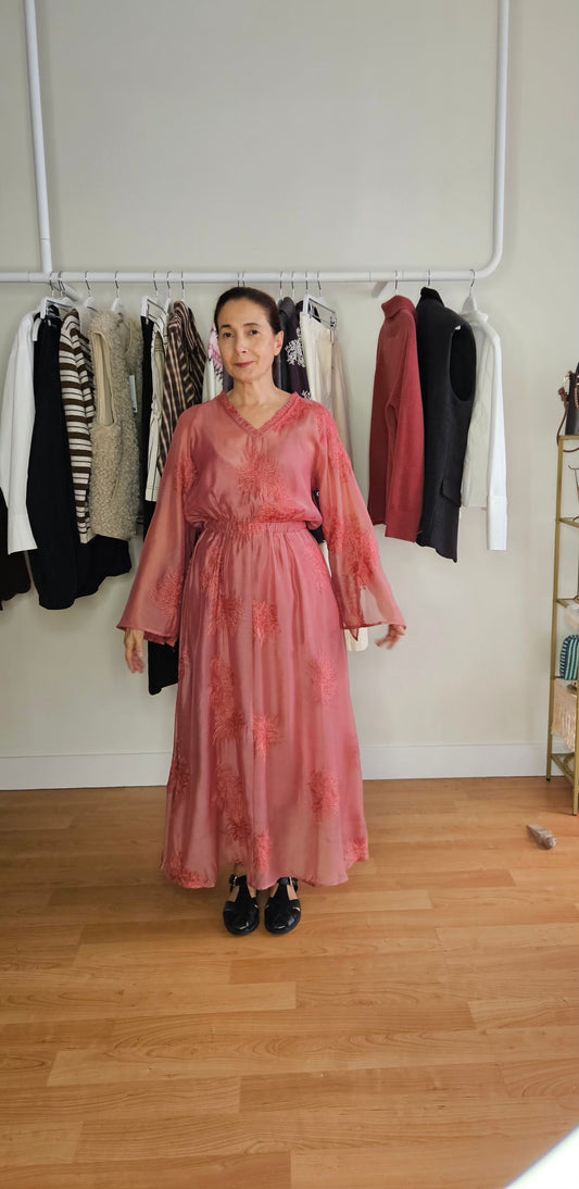 Vestido Rosa Empolvado