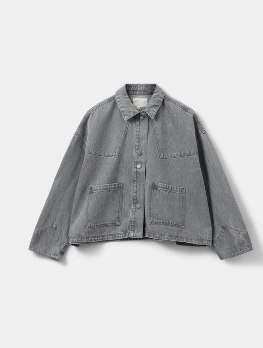 Cazadora Denim Gris
