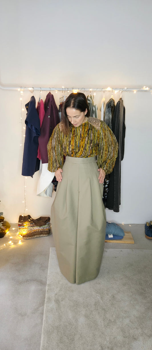 Falda Carmen Gabardina Verde