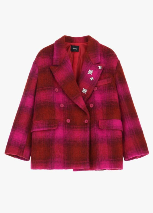 Chaquetón Cuadros Rosa