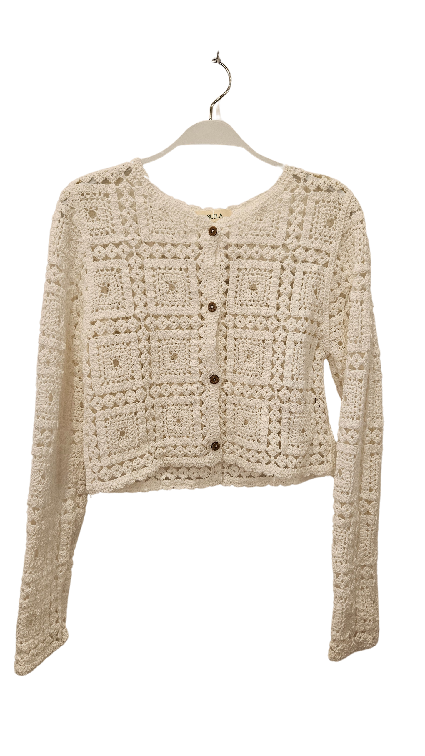 Chaqueta Crochet Blanca