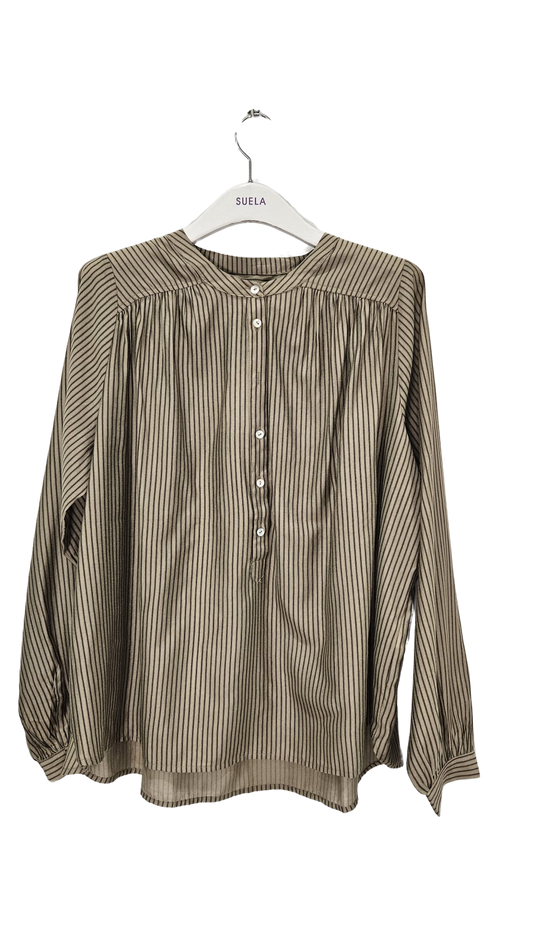 Camisa Marrón Rayas