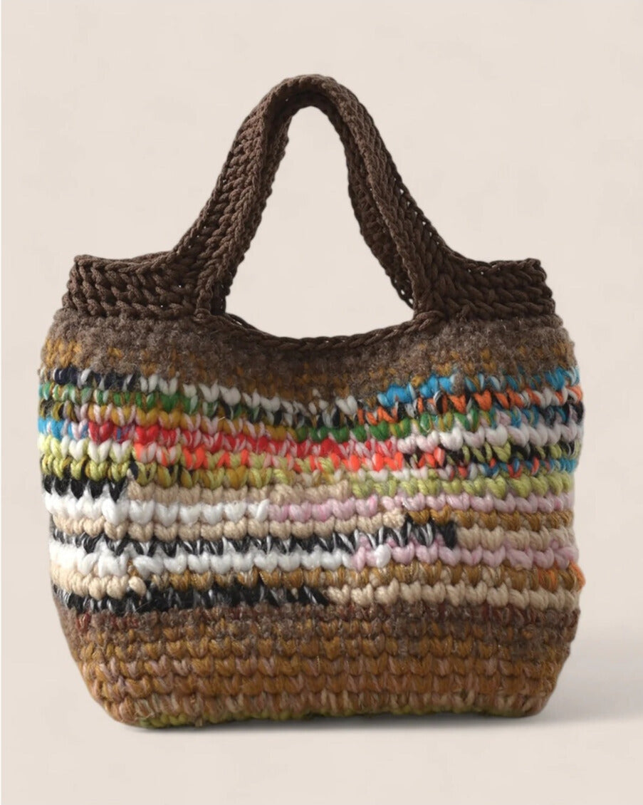 Bolso Tote Melangé Artesanal Crochet