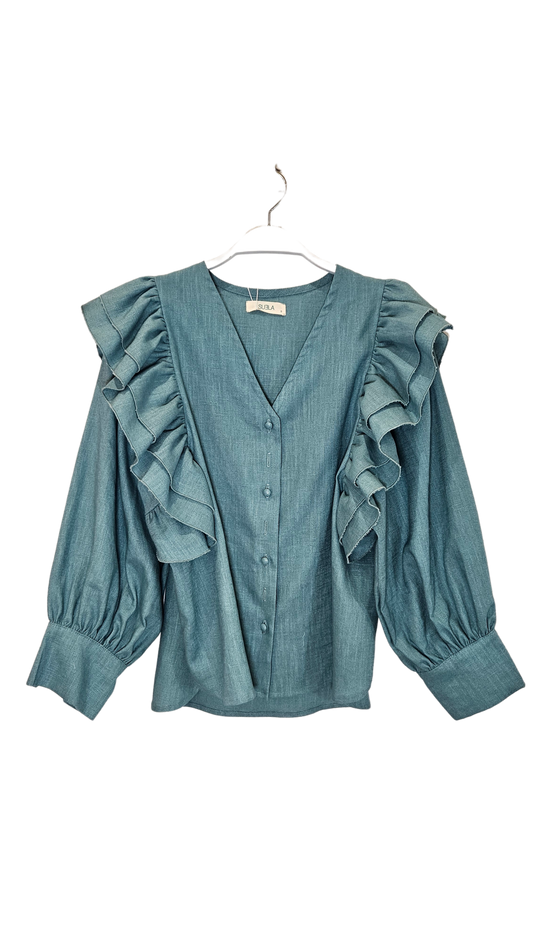 Blusa Lucía Verde Suela
