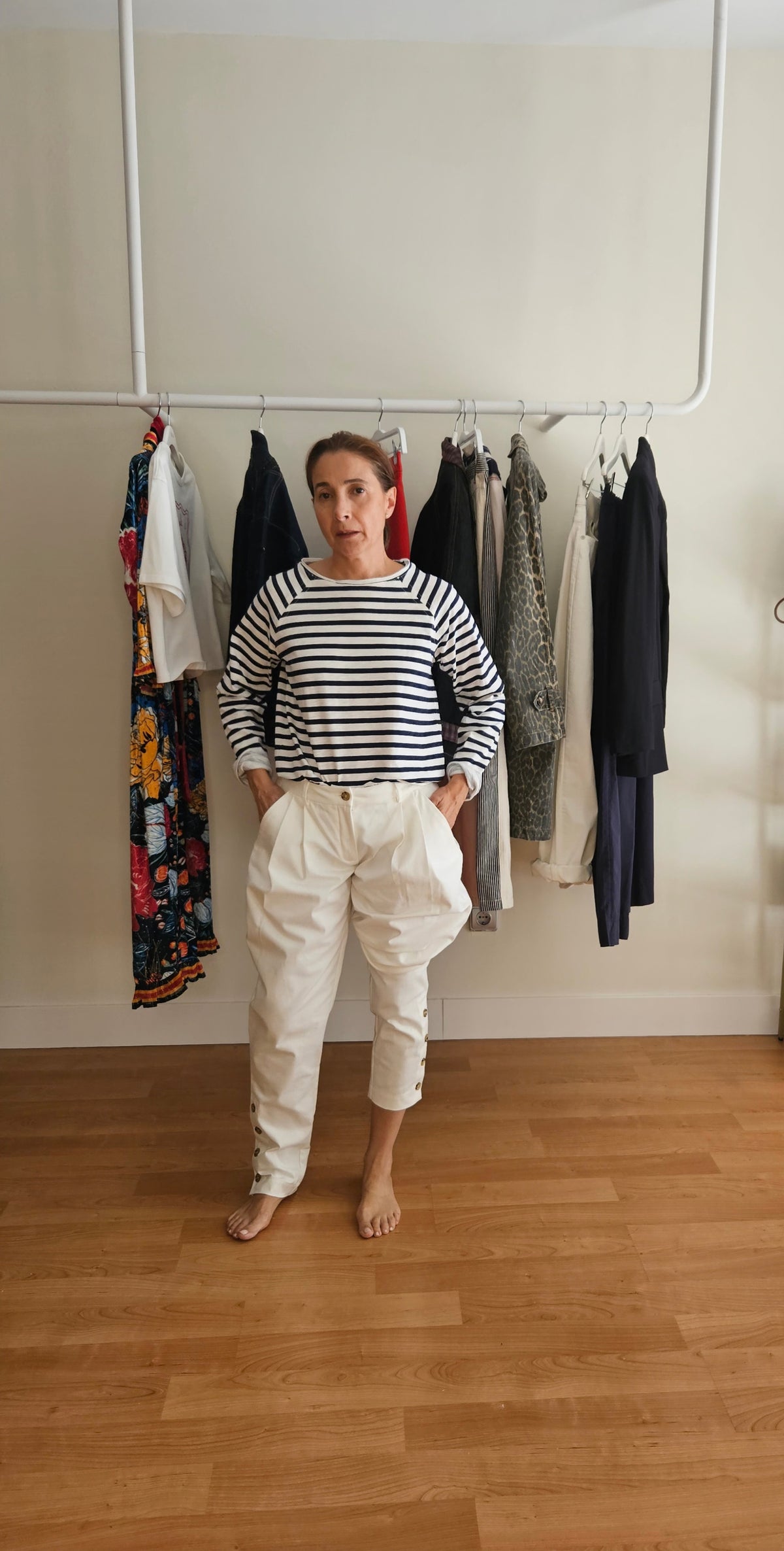 Pantalón Sora Gabardina Crudo