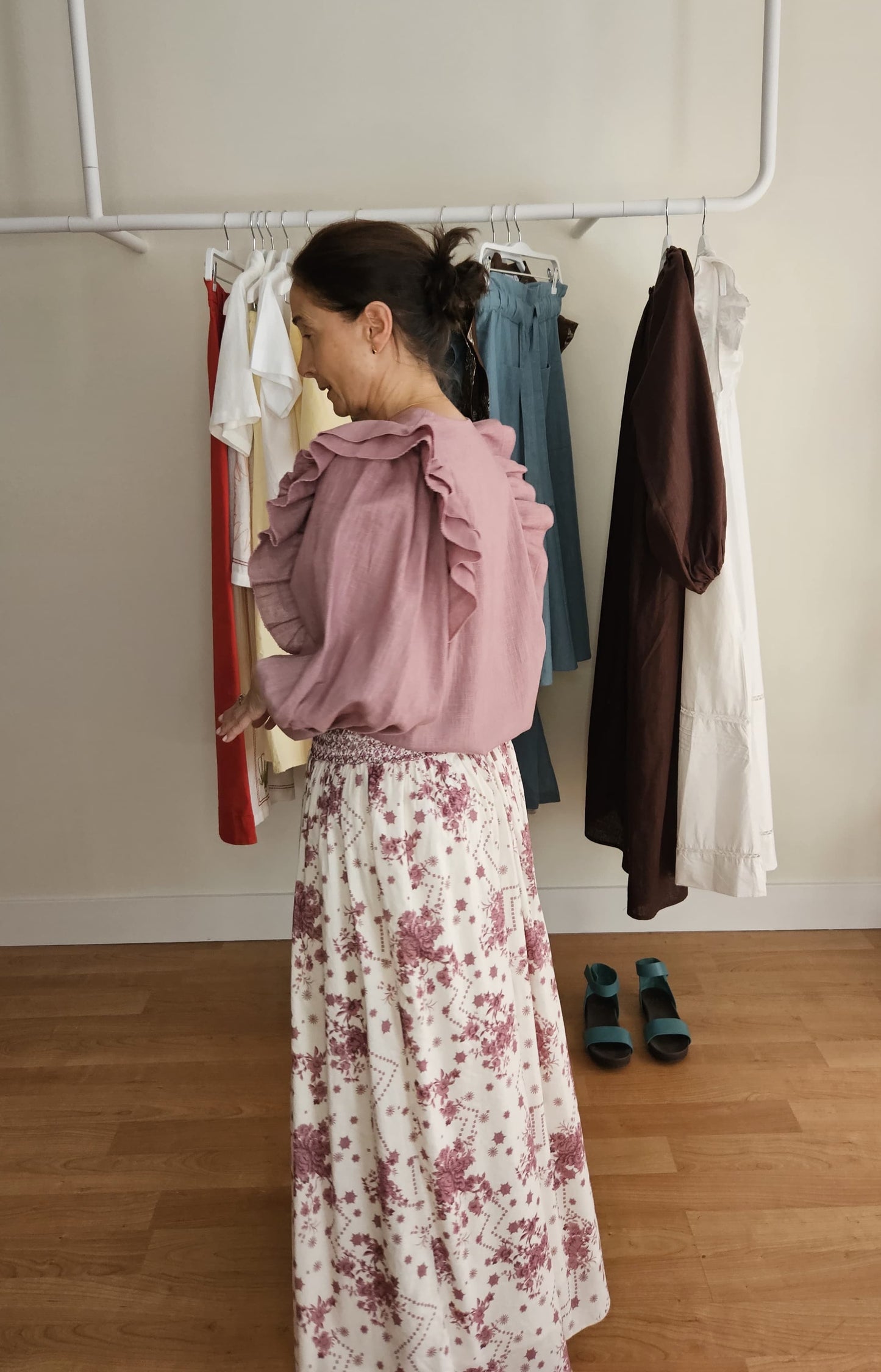 Camisa Lucía Rosa Inglés Suela