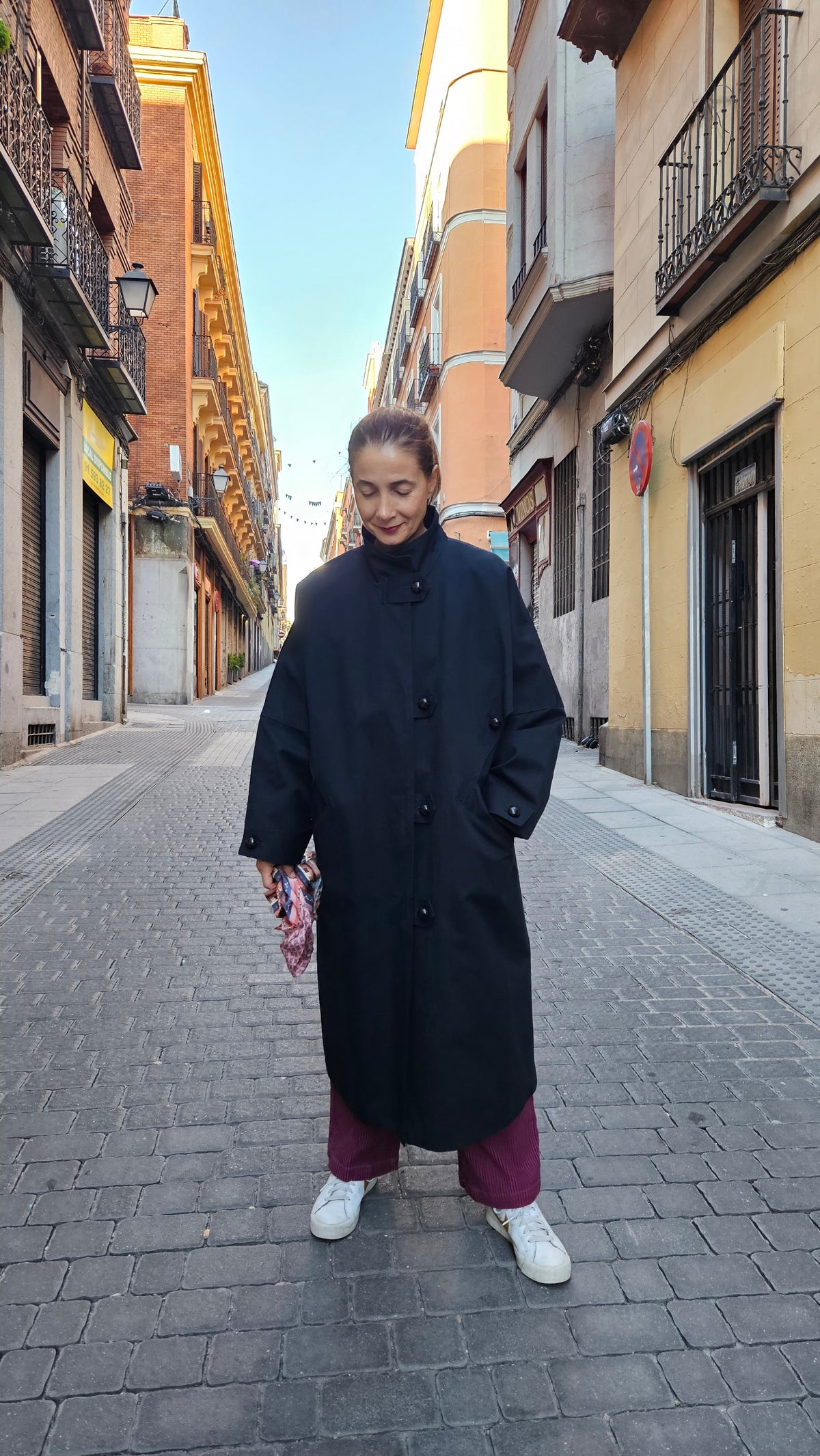 Gabardina Over Azul Marino