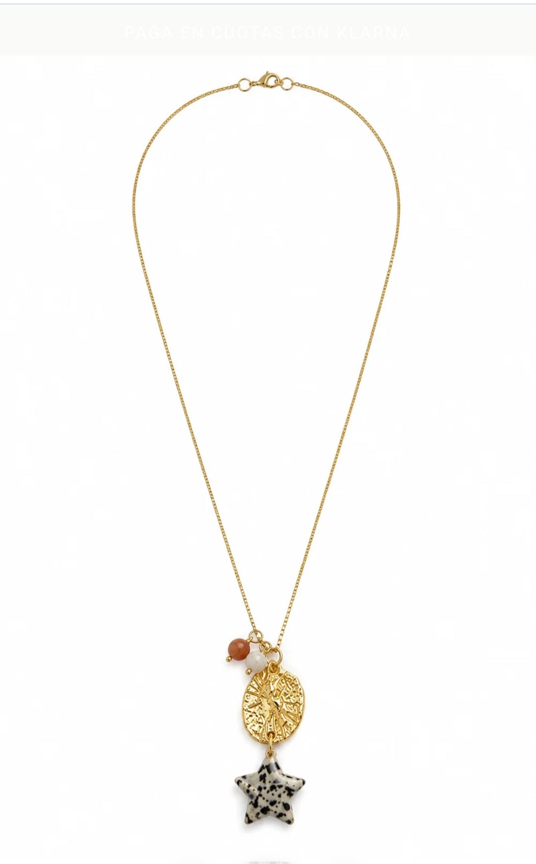 Collar Estrella y Concha Dorado