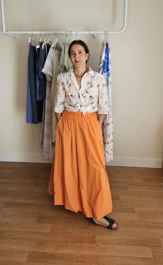 Falda Globo Naranja