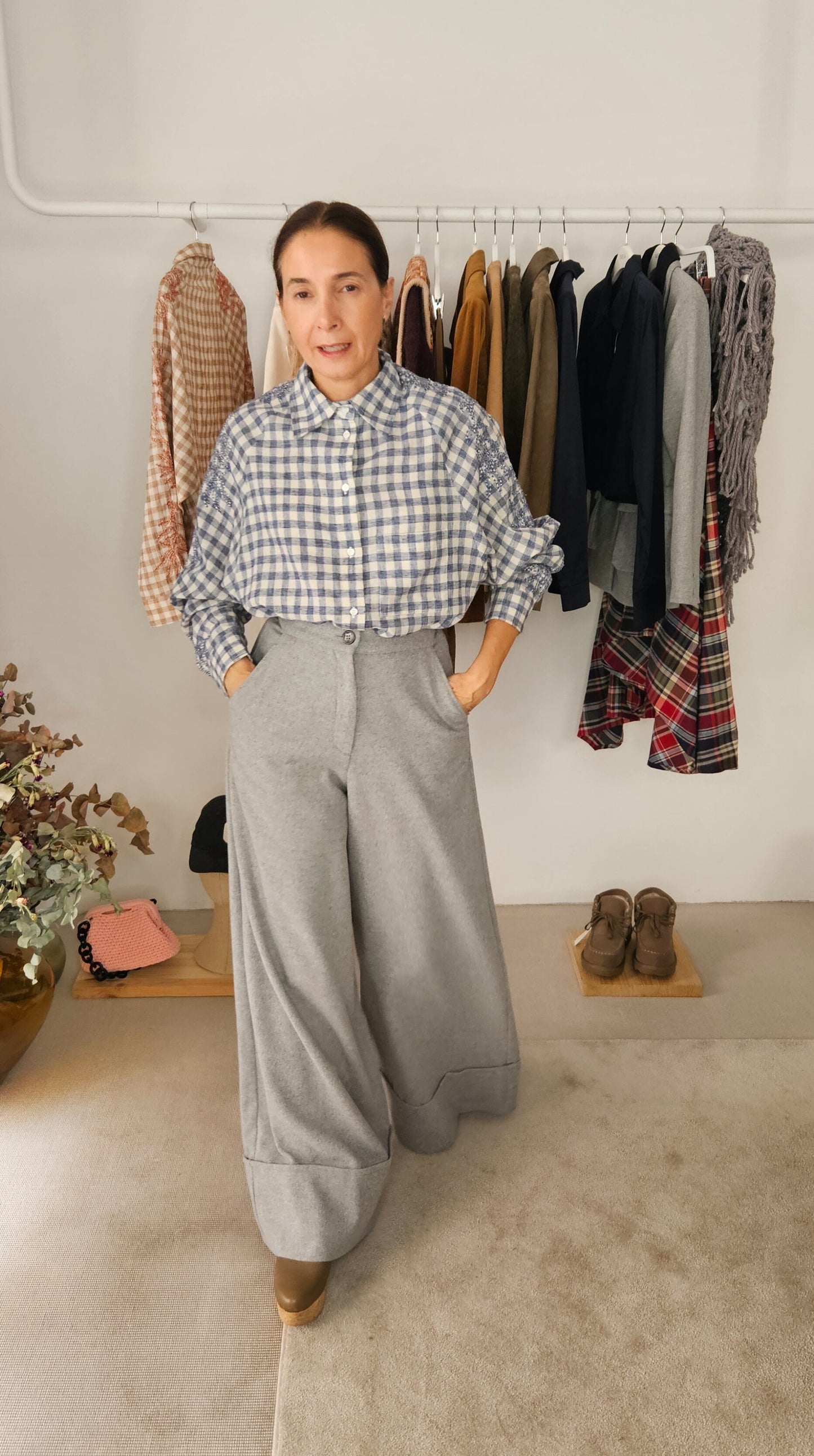 Pantalón Alejandra Gris