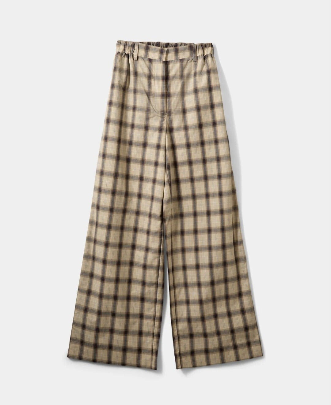 Pantalón Cuadros Wide Leg