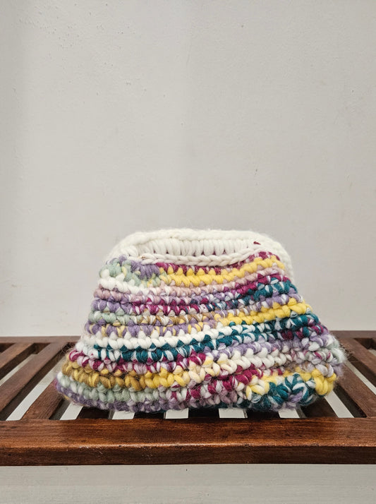 Clutch Melangé Lana Merino Claro