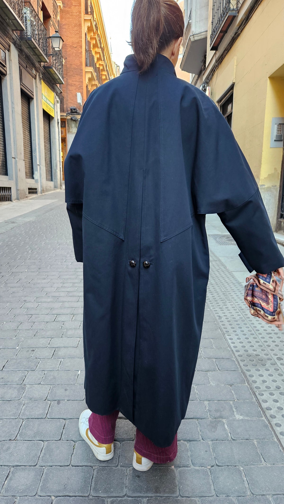 Gabardina Over Azul Marino