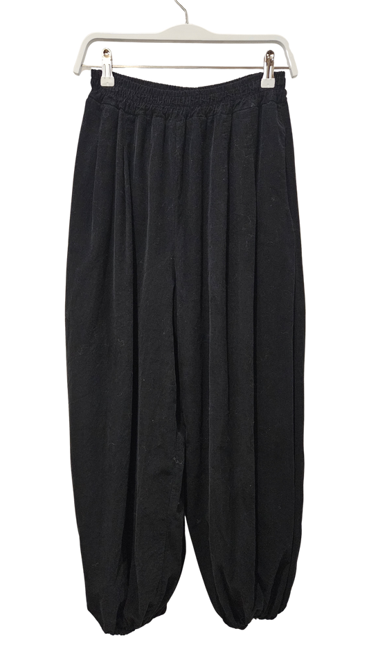 Pantalón Bombacho Pana Negro