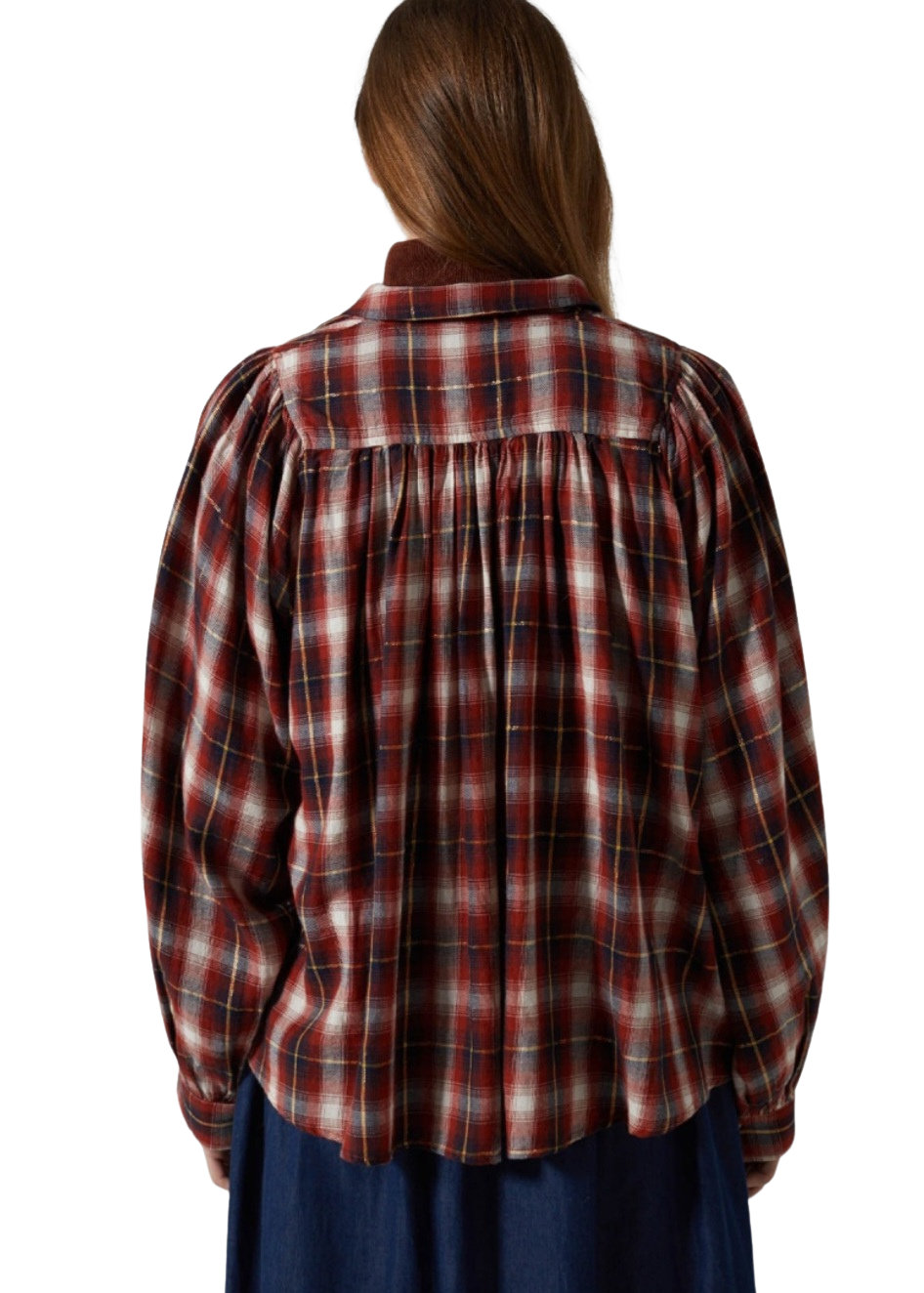 Camisa Cuadros Burdeos