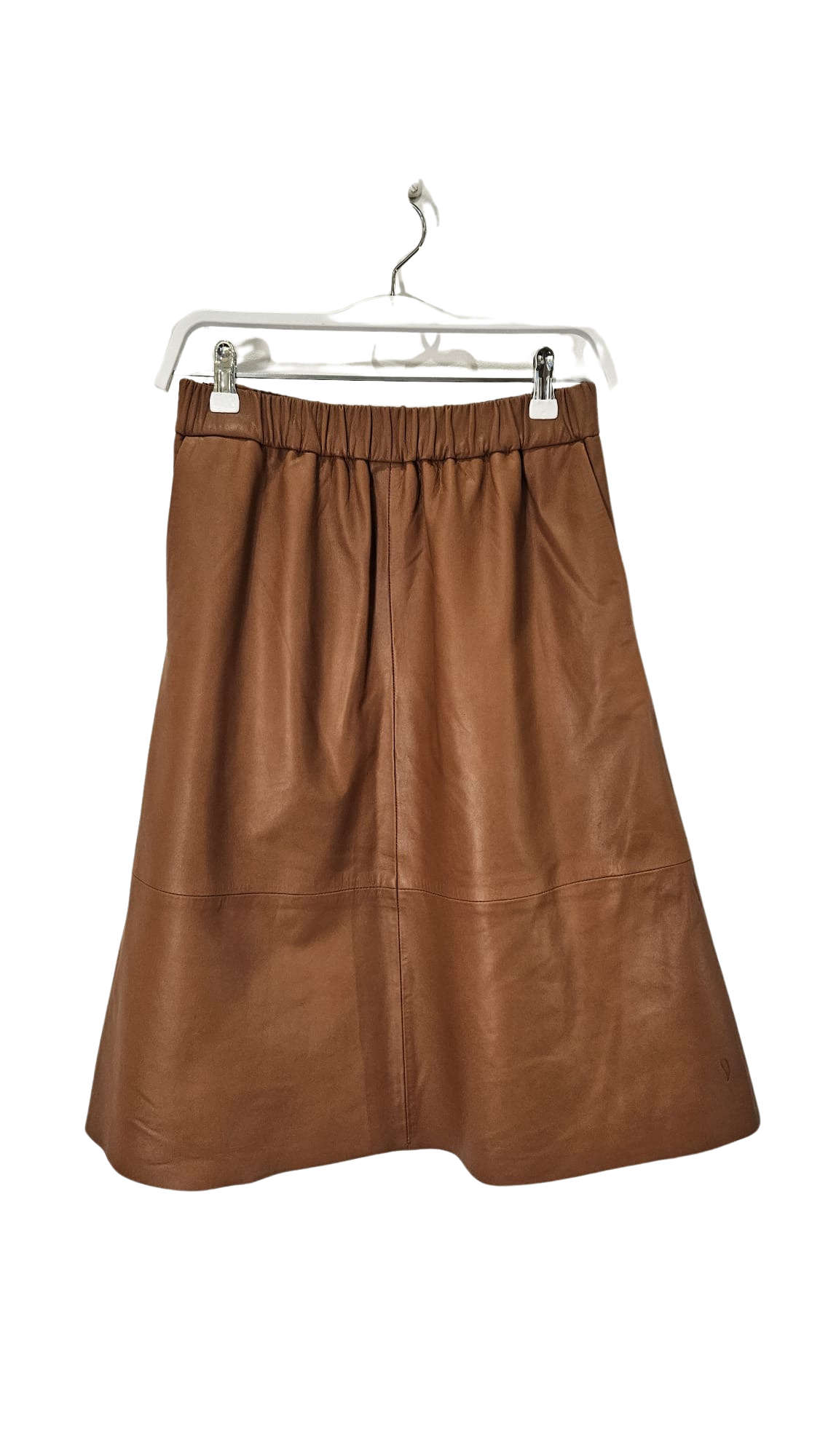 Falda Cuero Cognac