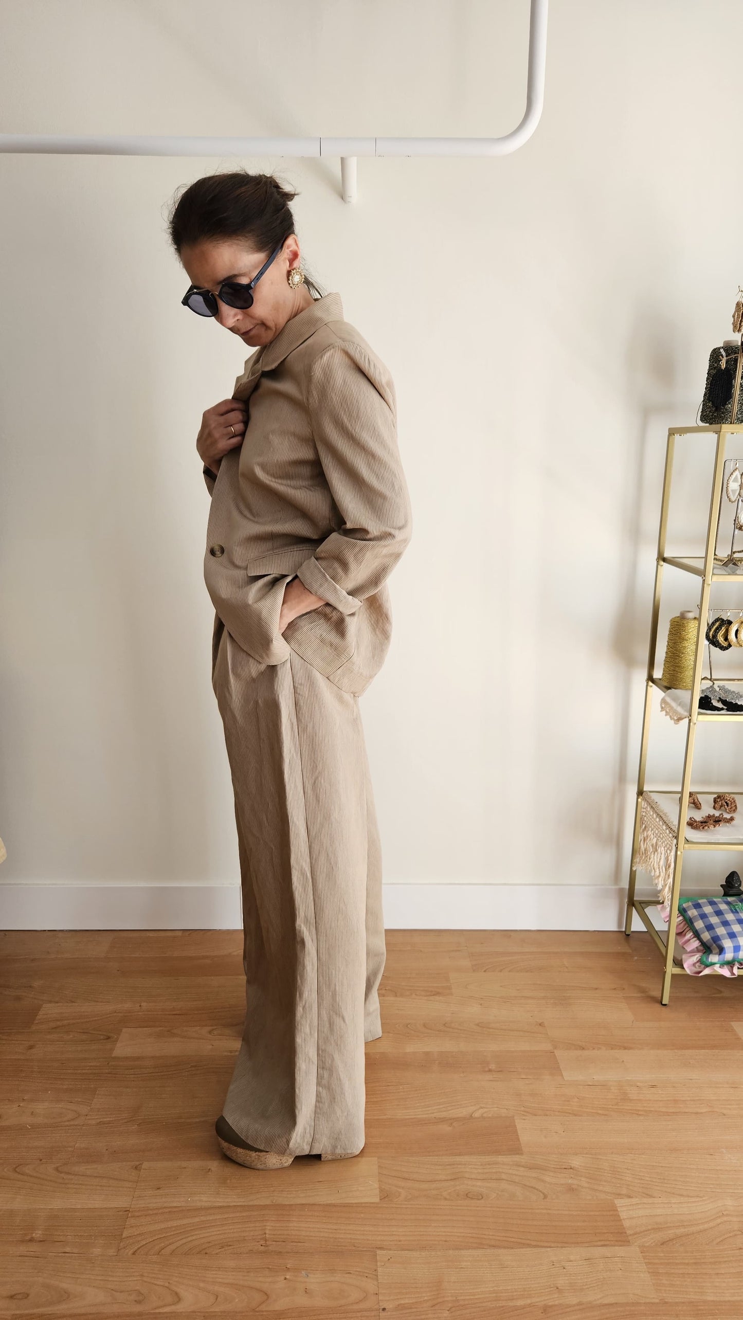 Pantalón Tostado Raya