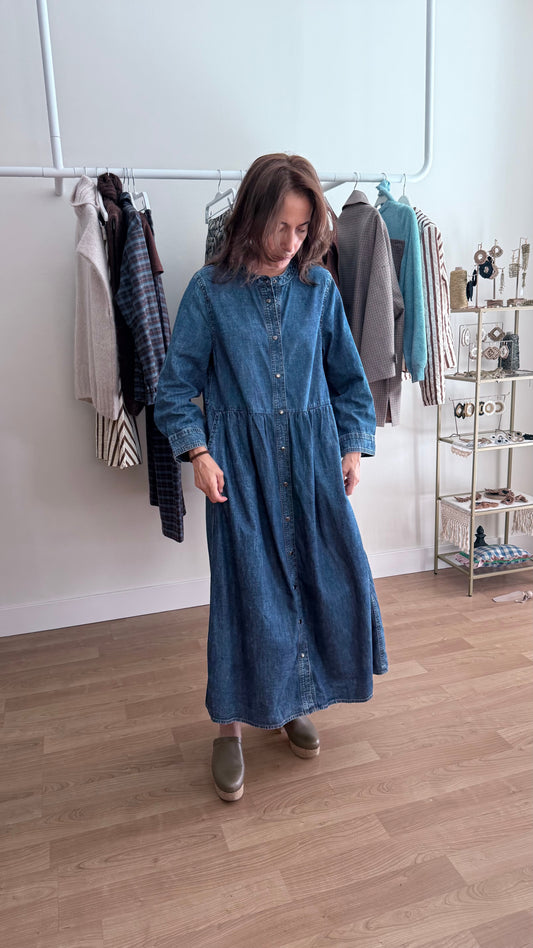 Vestido Denim Largo