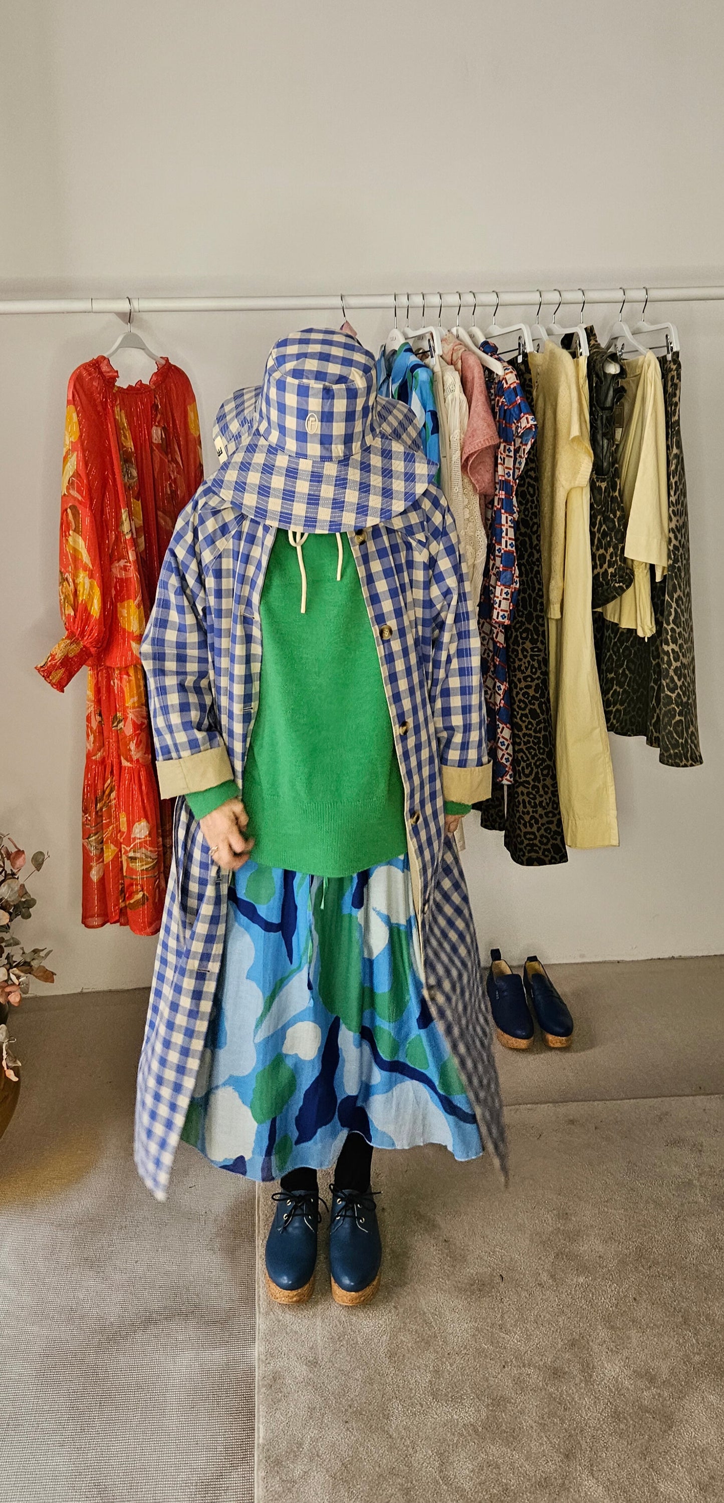 Sombrero Reversible Vichy