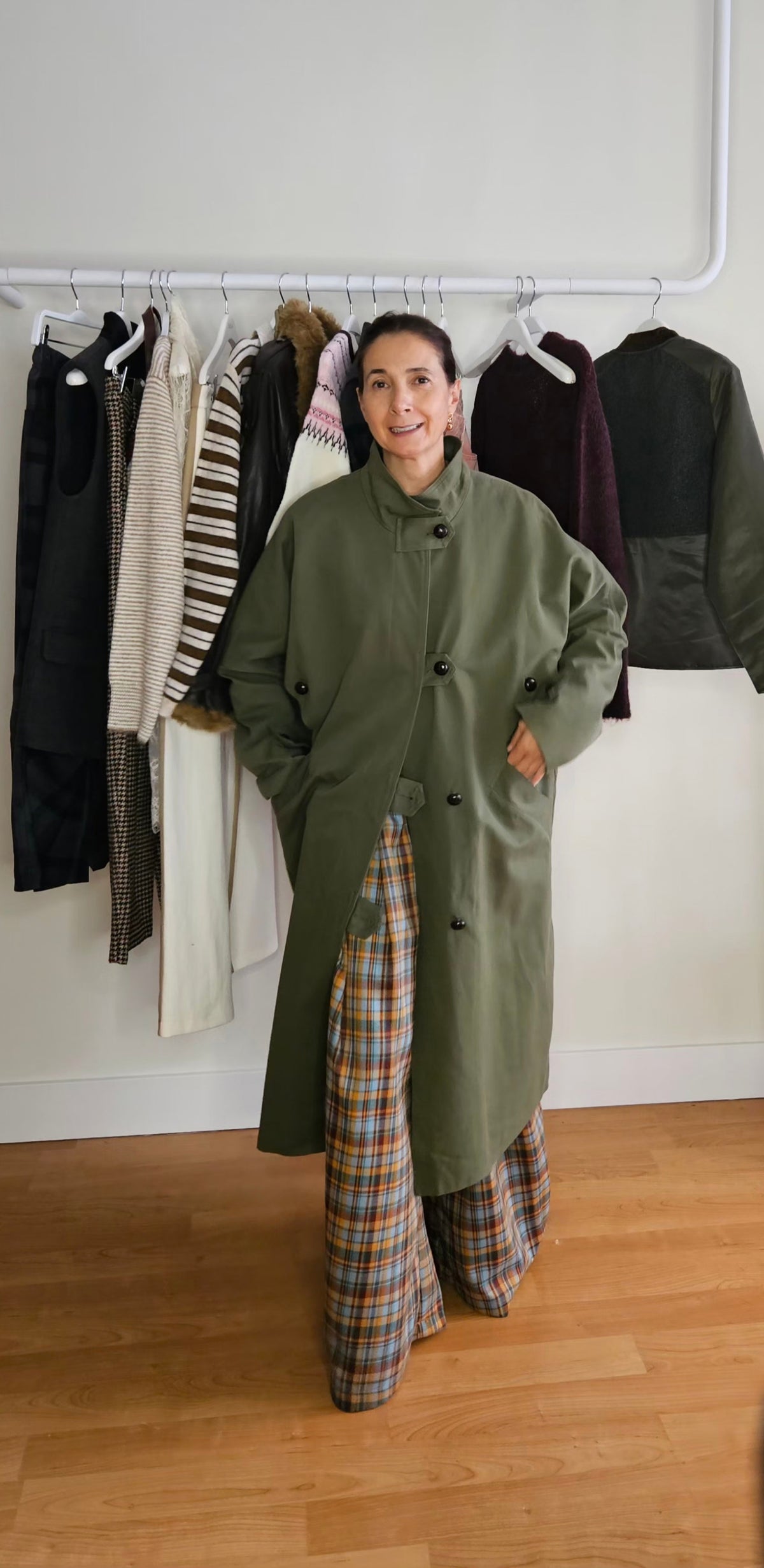 Gabardina Over Verde