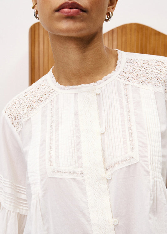 Camisa Blanca Encaje