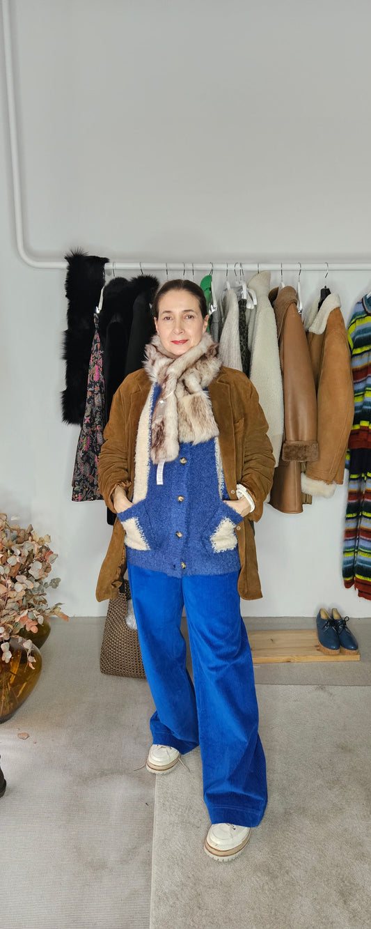 Bufanda Piel Cordero Jaspeada