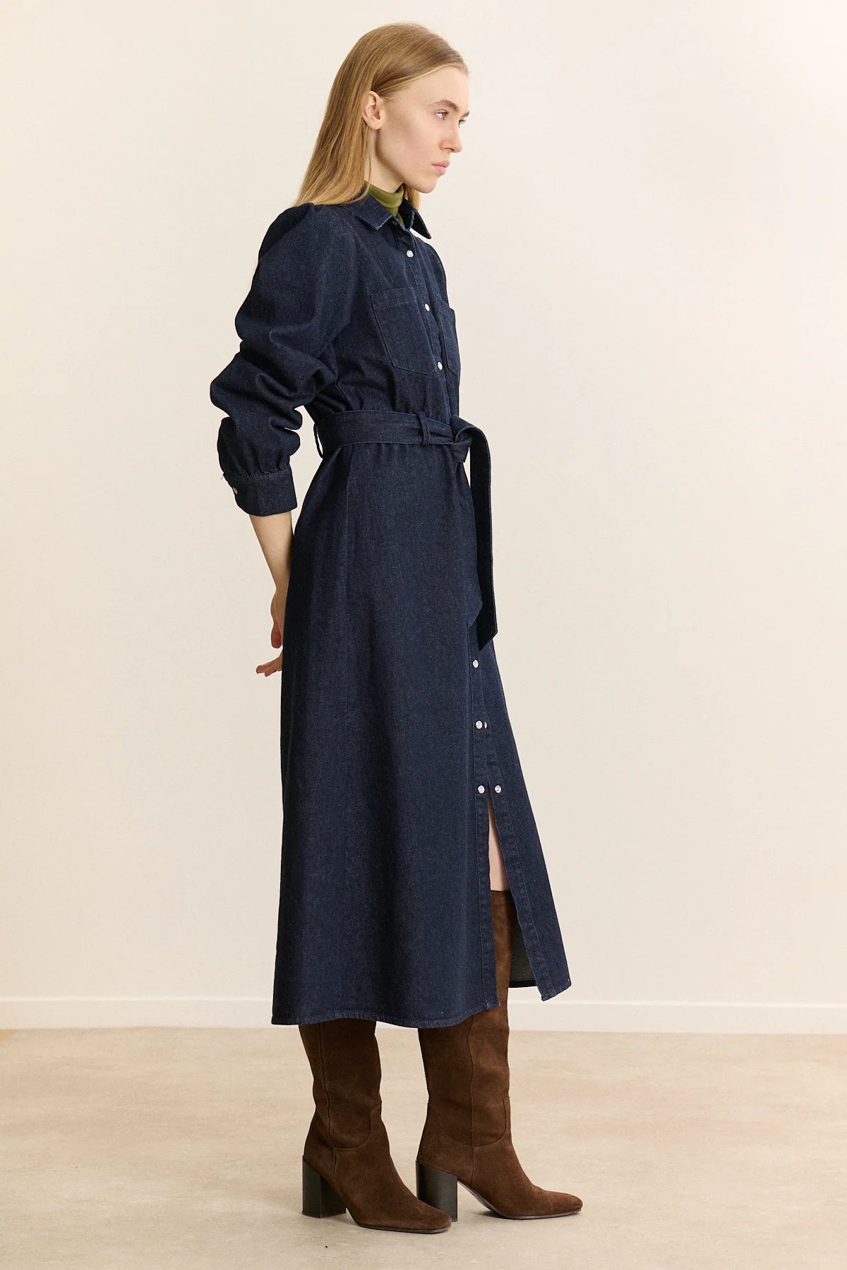 Vestido Denim Camisero