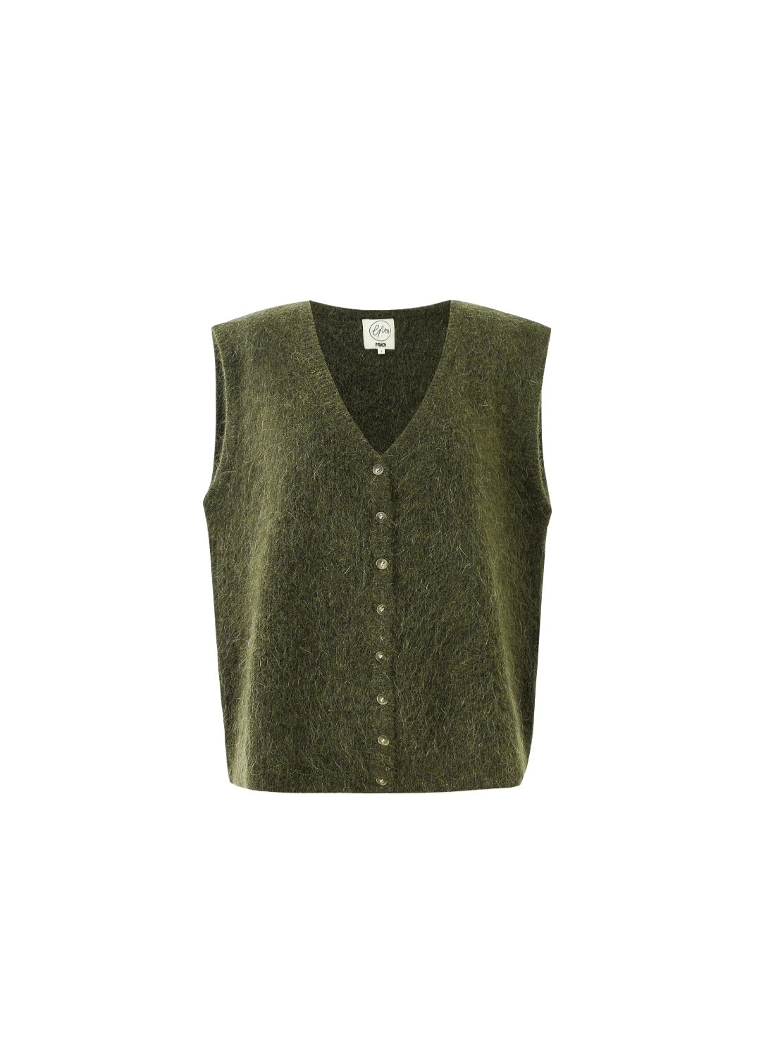 Chaleco Mohair Kaki