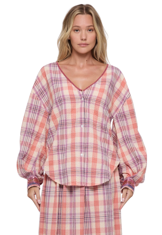 Camisa Cuadros Puño