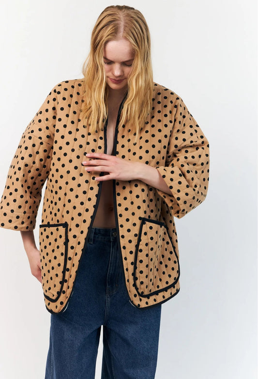 Chaqueta-Kimono Estampado Lunares