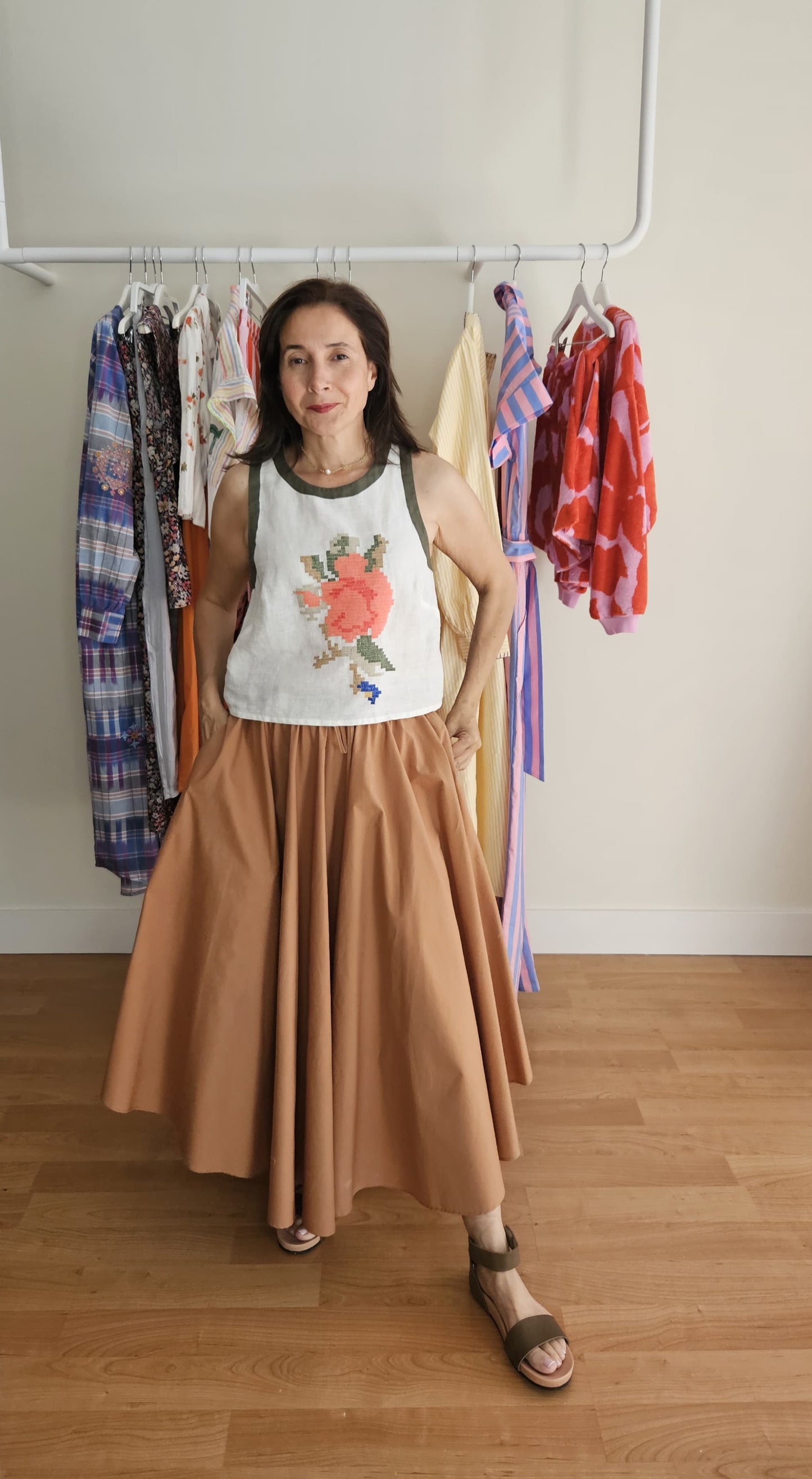 Top Bordado Multicolor