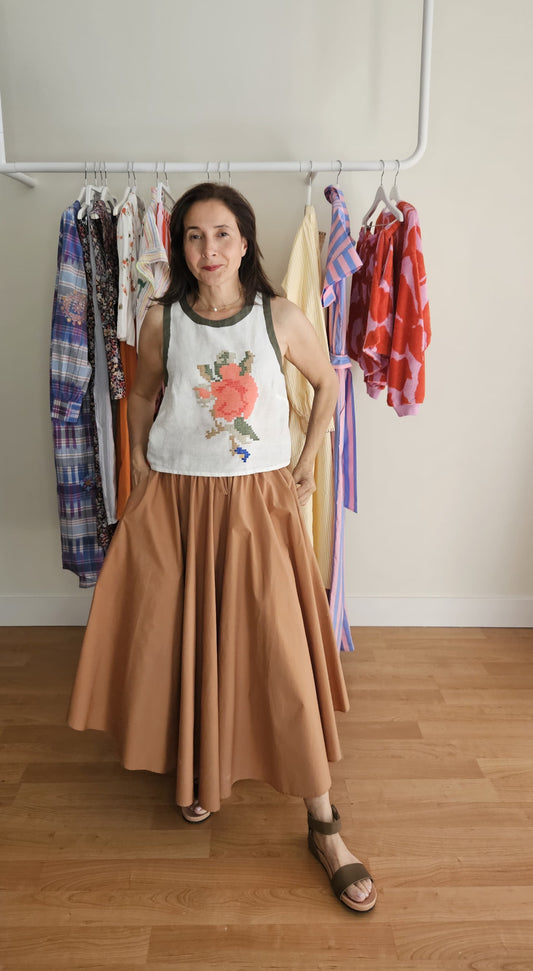 Top Bordado Multicolor