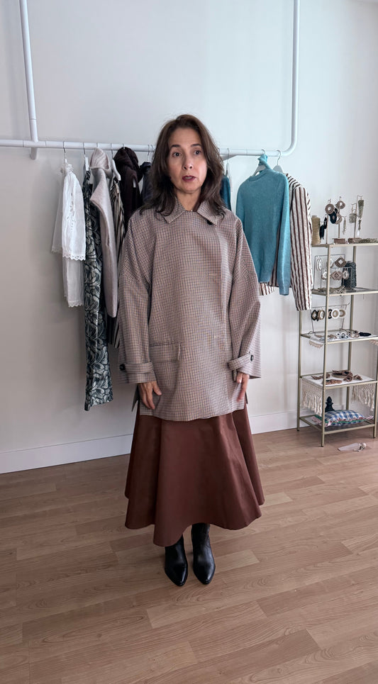 Gabardina Midi Cuadros