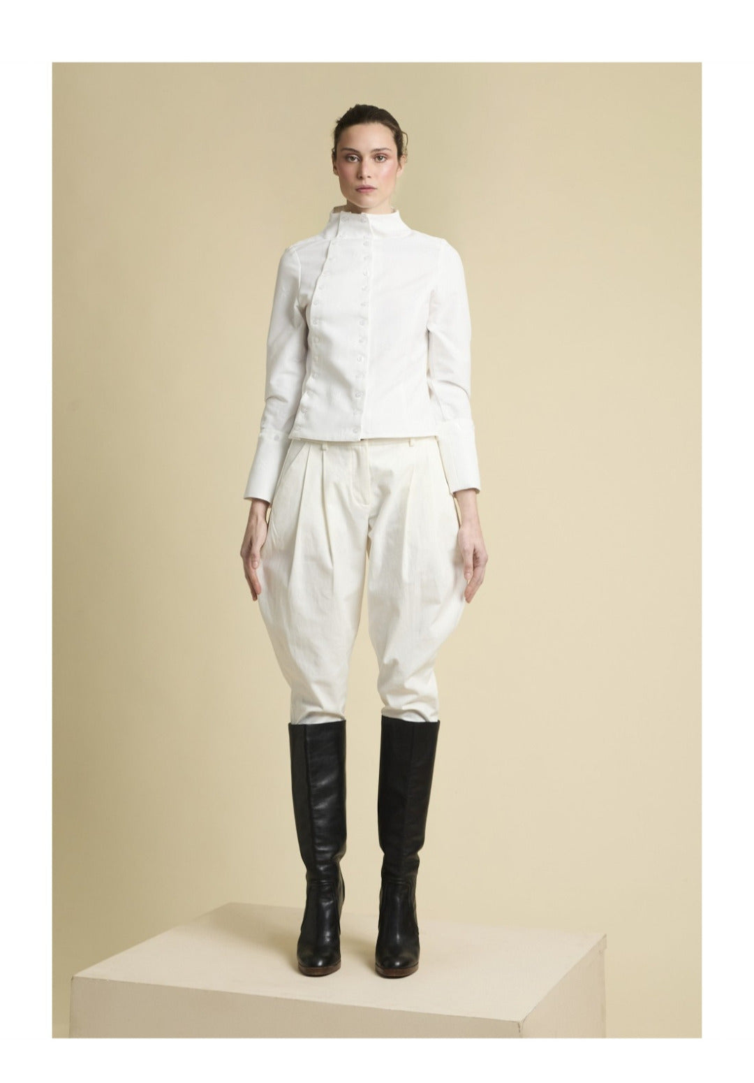 Pantalón Sora Gabardina Crudo