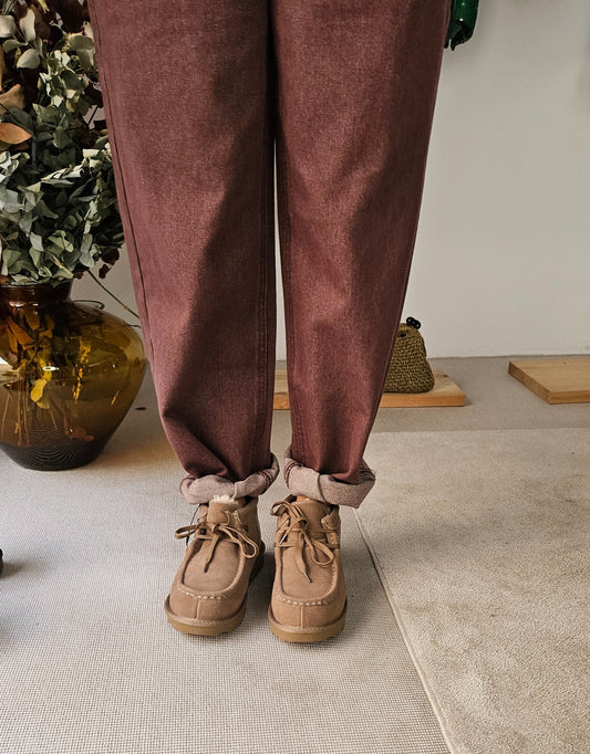 Botas Taupe Pelo