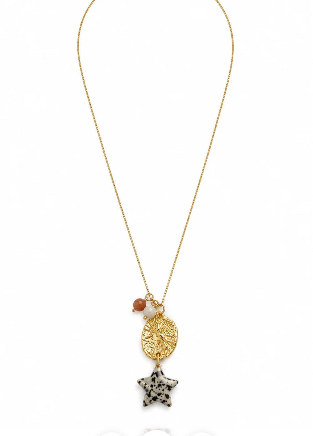Collar Estrella y Concha Dorado