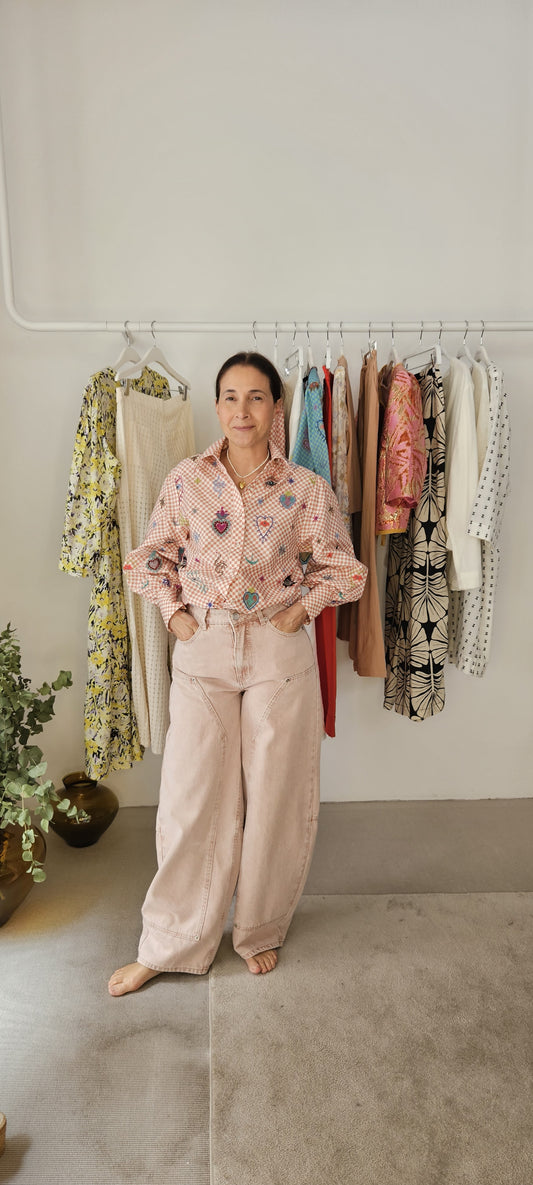 Camisa Arlequín Rosa