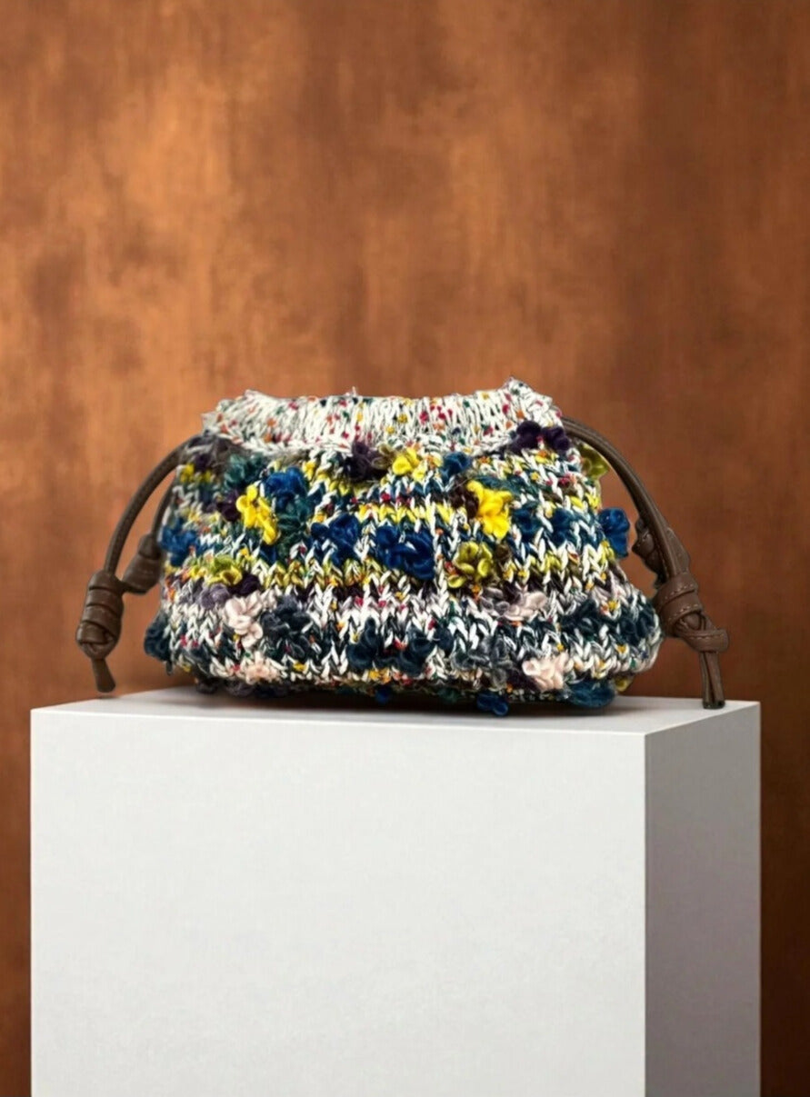 Bolso Scrunch Copenhague Blanco Multicolor