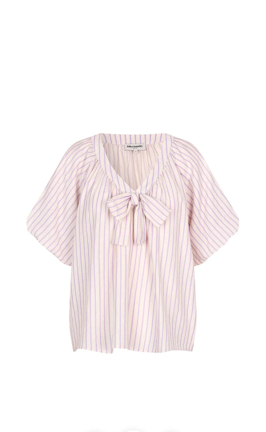 Blusa Rayas Lilas Lazo