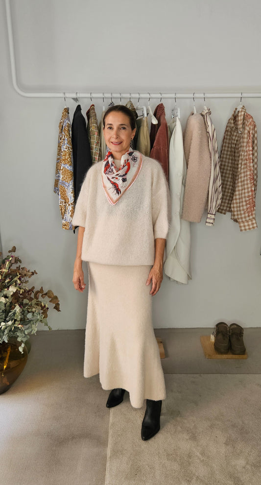 Falda de Punto Crudo