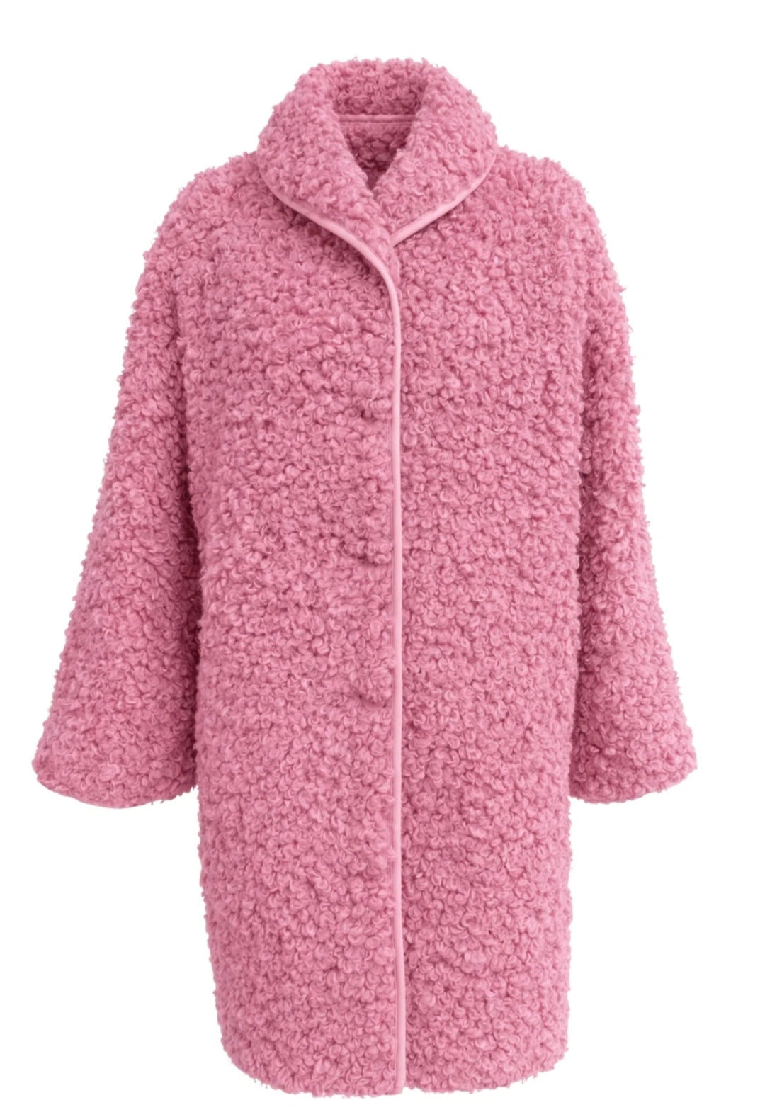 Abrigo Rizo Rosa Chicle