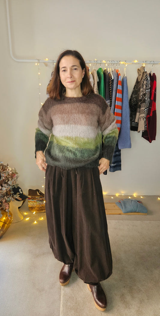 Pantalón Bombacho Pana Chocolate