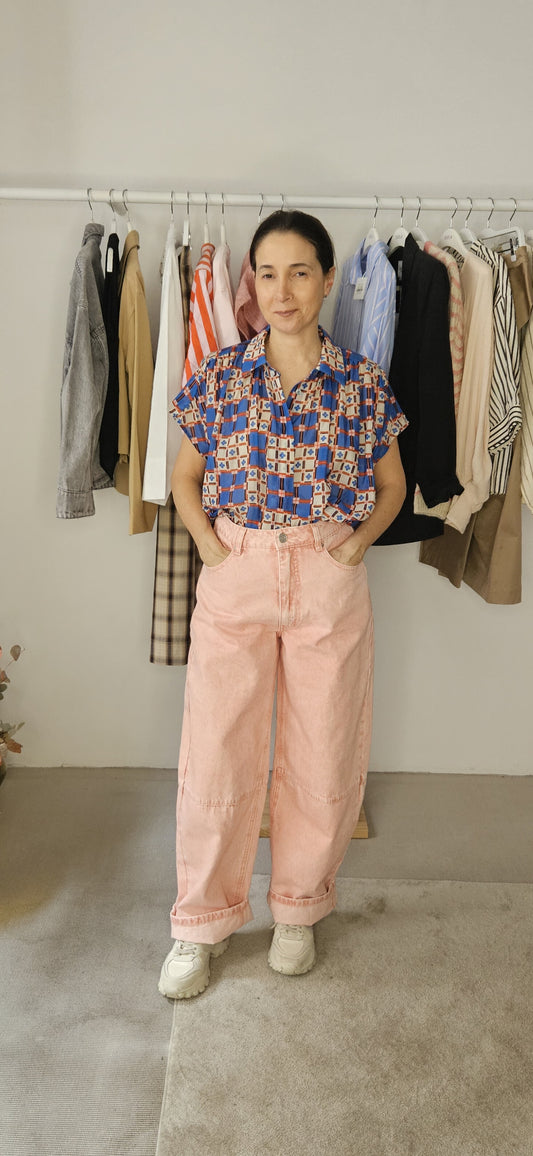 Camisa Estampado Azulejos (Da talla)