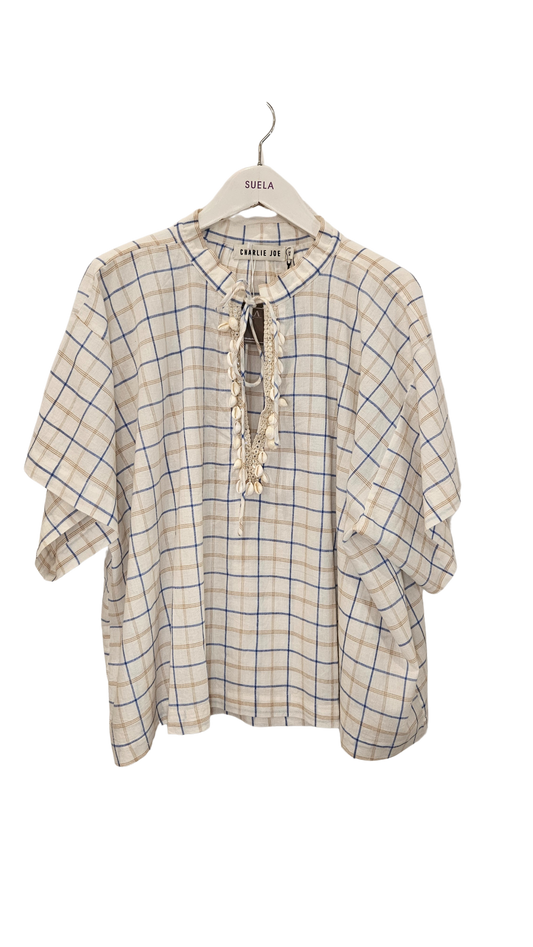 Blusa Cuadros Conchas