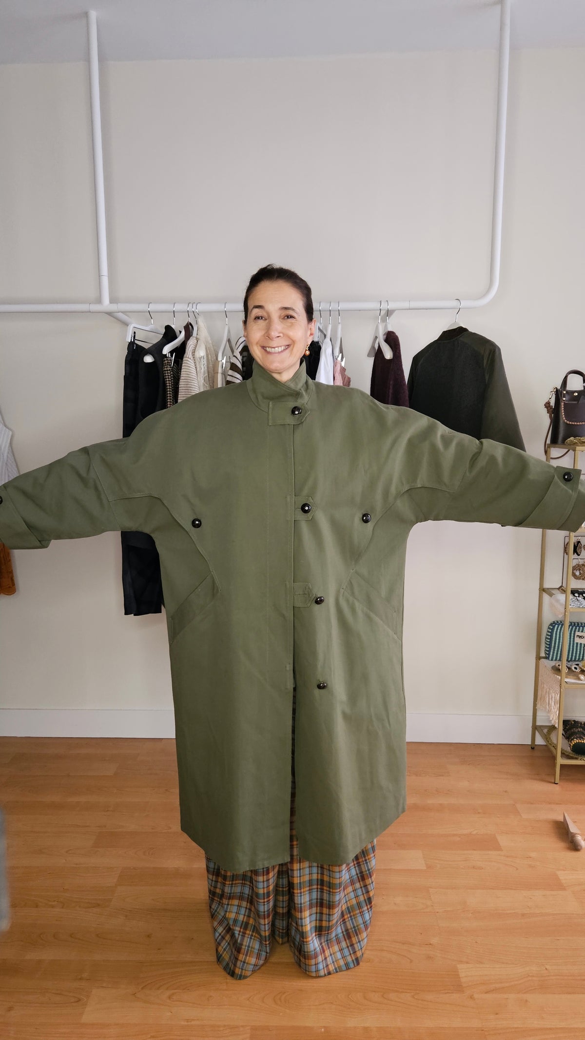 Gabardina Over Verde